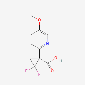 2,2-Difluoro-1-(5-methoxypyridin-2-yl)cyclopropane-1-carboxylic acid