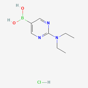 (2-(Diethylamino)pyrimidin-5-YL)boronic acid hcl