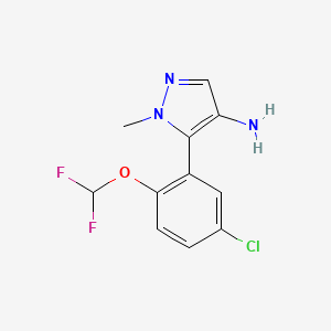 5-[5-chloro-2-(difluoromethoxy)phenyl]-1-methyl-1H-pyrazol-4-amine