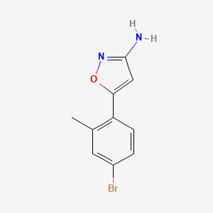 5-(4-Bromo-2-methylphenyl)isoxazol-3-amine