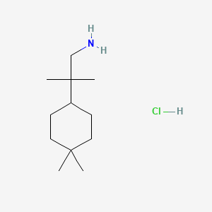 2-(4,4-Dimethylcyclohexyl)-2-methylpropan-1-aminehydrochloride