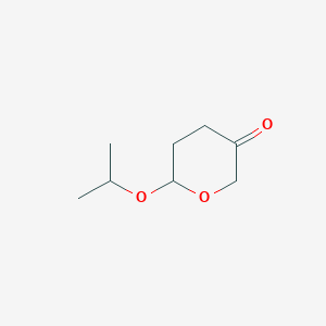 molecular formula C8H14O3 B135873 6-Isopropyloxy-dihydro-2H-pyran-3(4H)-one CAS No. 65712-89-2