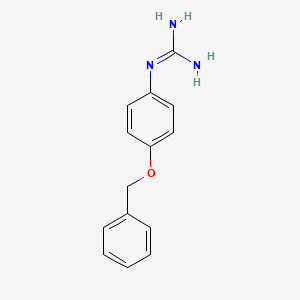 molecular formula C14H15N3O B1358731 N''-[4-(Benzyloxy)phenyl]guanidine CAS No. 205935-11-1