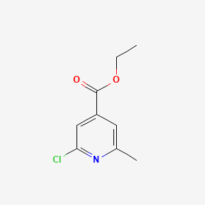molecular formula C9H10ClNO2 B1358732 Ethyl 2-chloro-6-methylpyridine-4-carboxylate CAS No. 3998-88-7
