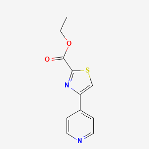 molecular formula C11H10N2O2S B1358733 Ethyl 4-(4-pyridyl)-2-thiazolecarboxylate CAS No. 216867-38-8