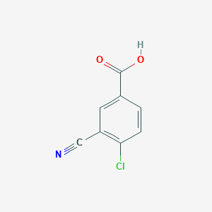 molecular formula C8H4ClNO2 B1358738 4-Chloro-3-cyanobenzoic acid CAS No. 117738-76-8