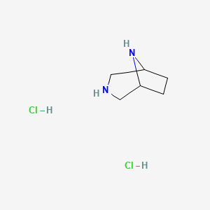 molecular formula C6H14Cl2N2 B1358742 3,8-Diazabicyclo[3.2.1]octane dihydrochloride CAS No. 90673-35-1
