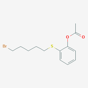 2-[(5-Bromopentyl)sulfanyl]phenylacetate