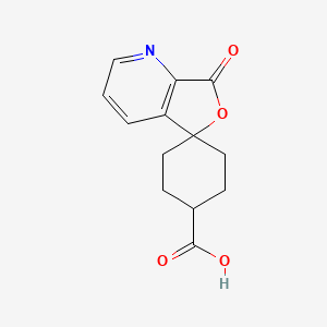 molecular formula C13H13NO4 B1358744 trans-7'-oxo-spiro[cyclohexane-1,5'(7'H)-furo[3,4-b]pyridine]-4-carboxylic acid 