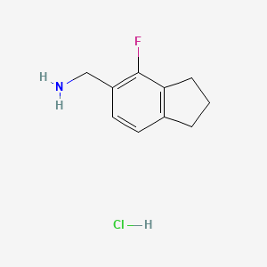 1-(4-fluoro-2,3-dihydro-1H-inden-5-yl)methanaminehydrochloride