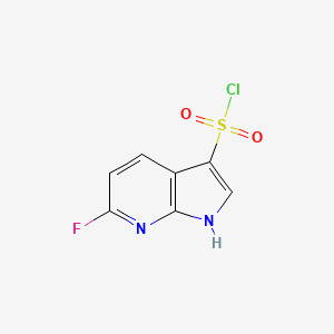 6-fluoro-1H-pyrrolo[2,3-b]pyridine-3-sulfonylchloride