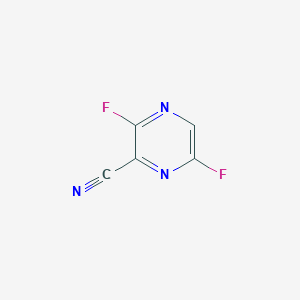 molecular formula C5HF2N3 B1358748 3,6-二氟吡嗪-2-腈 CAS No. 356783-28-3