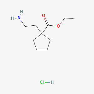 Ethyl1-(2-aminoethyl)cyclopentane-1-carboxylatehydrochloride