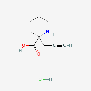 2-(Prop-2-yn-1-yl)piperidine-2-carboxylic acid hydrochloride