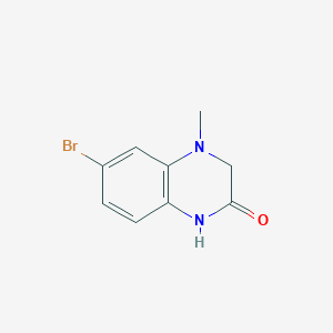 molecular formula C9H9BrN2O B1358752 6-bromo-4-methyl-3,4-dihydroquinoxalin-2(1H)-one CAS No. 305790-79-8