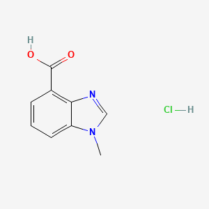 1-methyl-1H-1,3-benzodiazole-4-carboxylicacidhydrochloride