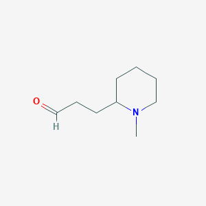 3-(1-Methylpiperidin-2-yl)propanal