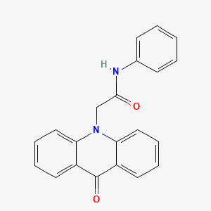 molecular formula C21H16N2O2 B13587560 2-(9-oxo-9,10-dihydroacridin-10-yl)-N-phenylacetamide 