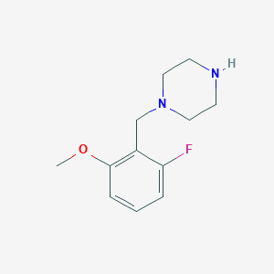 1-(2-Fluoro-6-nitrobenzyl)piperazine