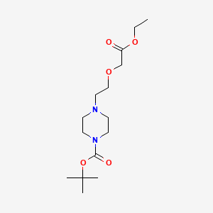 tert-Butyl 4-(2-(2-ethoxy-2-oxoethoxy)ethyl)piperazine-1-carboxylate