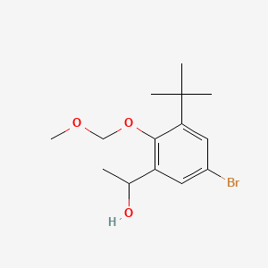 1-[5-Bromo-3-tert-butyl-2-(methoxymethoxy)phenyl]ethan-1-ol