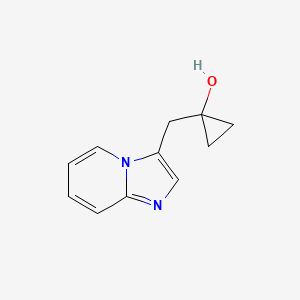 1-({Imidazo[1,2-a]pyridin-3-yl}methyl)cyclopropan-1-ol