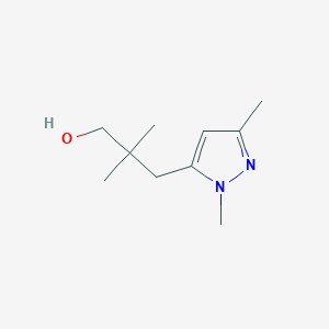 3-(1,3-Dimethyl-1h-pyrazol-5-yl)-2,2-dimethylpropan-1-ol