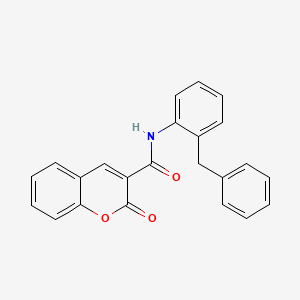 molecular formula C23H17NO3 B13587662 N-(2-Benzylphenyl)-2-oxo-2H-chromene-3-carboxamide 