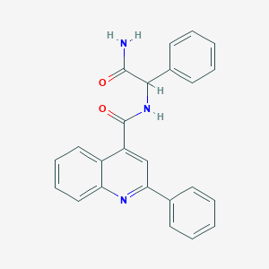 2-Phenyl-2-[(2-phenylquinolin-4-yl)formamido]acetamide