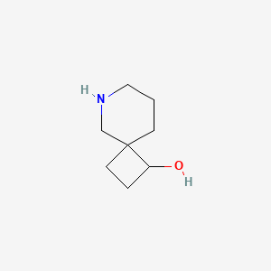 molecular formula C8H15NO B13587711 6-Azaspiro[3.5]nonan-1-ol 