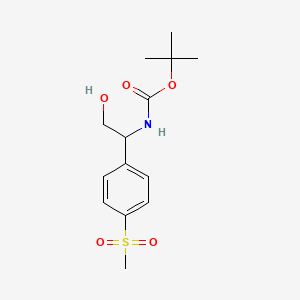 Tert-butyl (2-hydroxy-1-(4-(methylsulfonyl)phenyl)ethyl)carbamate