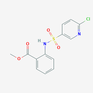 Methyl 2-[(6-chloropyridin-3-yl)sulfonylamino]benzoate