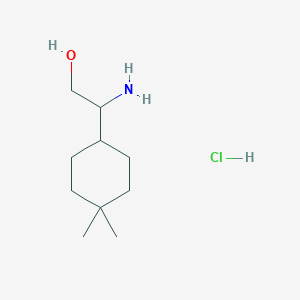 2-Amino-2-(4,4-dimethylcyclohexyl)ethan-1-olhydrochloride