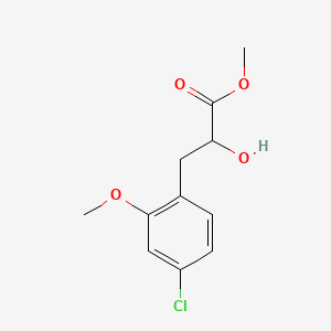 Methyl 3-(4-chloro-2-methoxyphenyl)-2-hydroxypropanoate