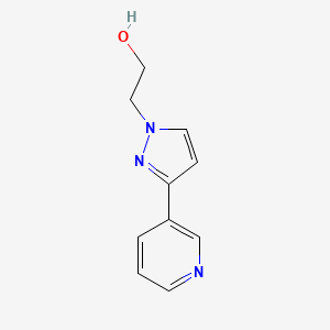 molecular formula C10H11N3O B1358777 1-(2-Hydroxyethyl)-3-(3-pyridinyl)-1h-pyrazole 