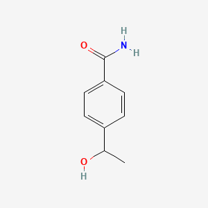 molecular formula C9H11NO2 B1358779 4-(1-Hydroxyethyl)benzamide CAS No. 1175301-23-1