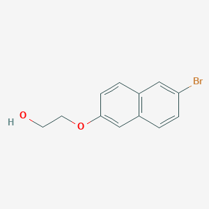 molecular formula C12H11BrO2 B1358781 2-(6-Bromonaphthalen-2-yl)oxyethanol CAS No. 165899-54-7