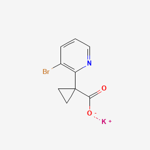 Potassium 1-(3-bromopyridin-2-yl)cyclopropane-1-carboxylate