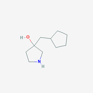 3-(Cyclopentylmethyl)pyrrolidin-3-ol