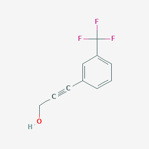 molecular formula C10H7F3O B1358786 3-(3-(Trifluoromethyl)phenyl)prop-2-yn-1-ol CAS No. 65126-85-4