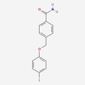 molecular formula C14H12INO2 B1358789 4-((4-碘苯氧基)甲基)苯甲酰胺 CAS No. 1011018-52-2