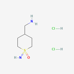 4-(Aminomethyl)-1-imino-1lambda6-thian-1-onedihydrochloride