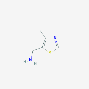 molecular formula C5H8N2S B1358791 (4-甲基-1,3-噻唑-5-基)甲胺 CAS No. 857549-15-6
