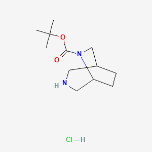 Tert-butyl3,6-diazabicyclo[3.2.2]nonane-6-carboxylatehydrochloride