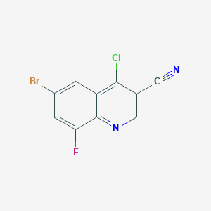 6-Bromo-4-chloro-8-fluoroquinoline-3-carbonitrile