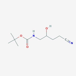 tert-butylN-(4-cyano-2-hydroxybutyl)carbamate