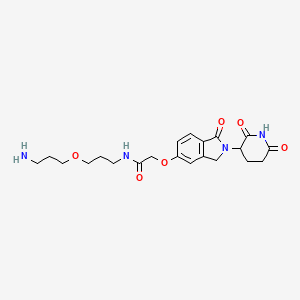 N-[3-(3-aminopropoxy)propyl]-2-[2-(2,6-dioxo-3-piperidyl)-1-oxo-isoindolin-5-yl]oxy-acetamide