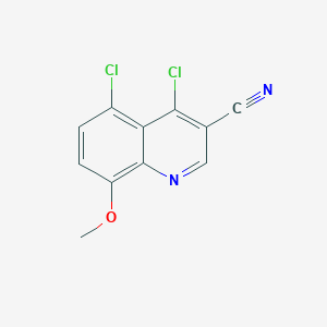 molecular formula C11H6Cl2N2O B1358809 4,5-Dichloro-8-methoxyquinoline-3-carbonitrile CAS No. 1016686-45-5
