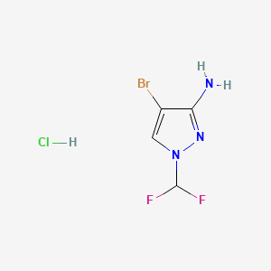 4-bromo-1-(difluoromethyl)-1H-pyrazol-3-amine hydrochloride