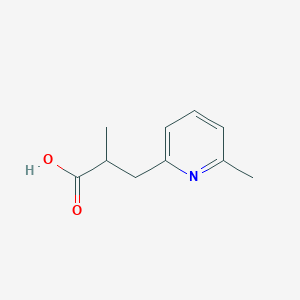 2-Methyl-3-(6-methylpyridin-2-yl)propanoic acid